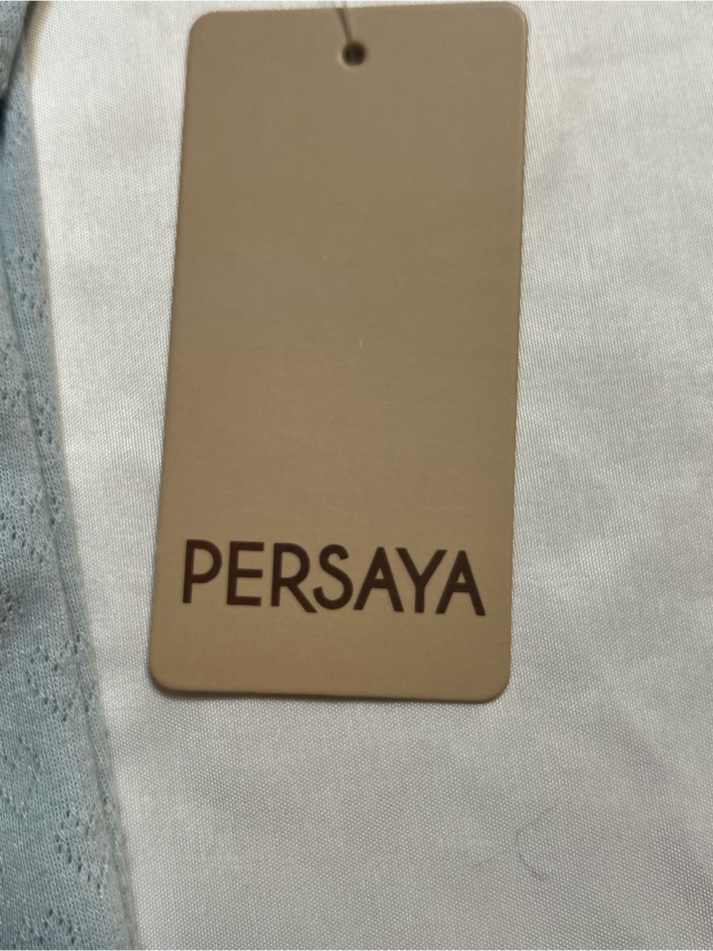 PERSAYA Light Blue Ruffle Strap Tank Top - Picture 4 of 8